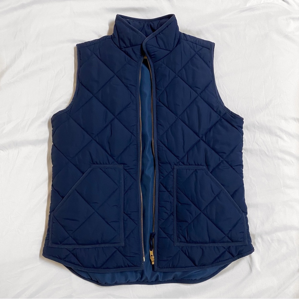 J.Crew Navy Blue Puffer Vest